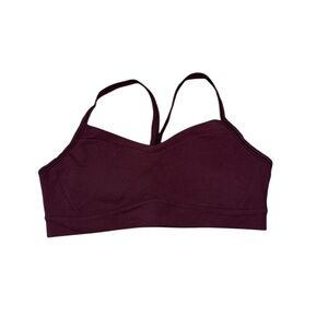 Athleta Vital Sports Bra in Marroon